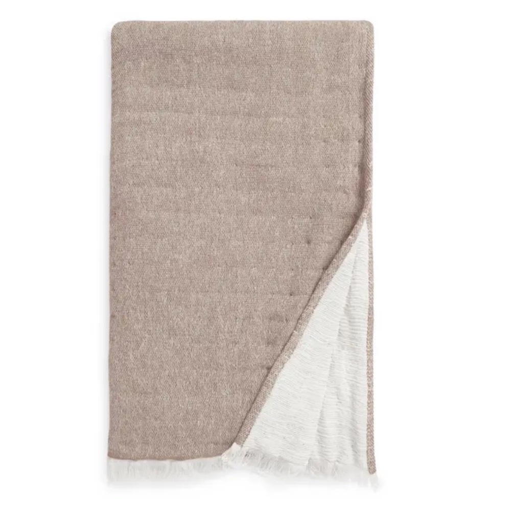 Nordstrom Reversible Texture Weave Throw Blanket